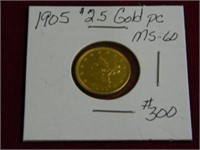 1905 Gold Liberty Head $2.50 Gold Pc. - MS-60