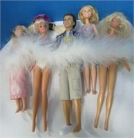 Assorted Barbies & Ken Doll Lot