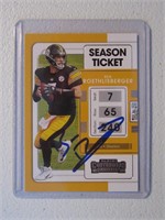 BEN ROETHLISBERGER SIGNED SPORTS CARD COA