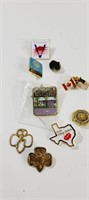 9 Vintage Pins