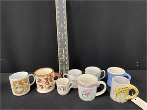 Group of Collectible Mugs and Cups