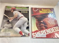Lot Of 2 Vintage Pete Rose Sports Illustrated