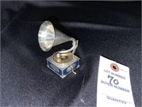 Mini Sterling Silver Phonograph Trinket