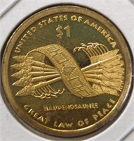 Proof 2010 Great Law of Peace Sacagawea US $1