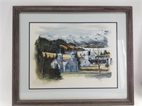Jim Knutson original water color of the Russian Or