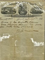 1903 HOWARD'S SHIP YARD J-VILLE SIGNED PAPER