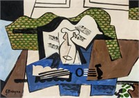 GEORGES BRAQUE French 1882-1963 Tempera & Oil