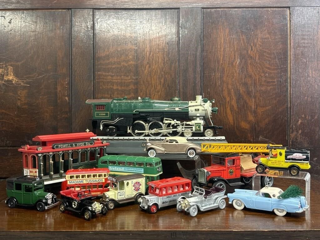 Group of Toy Model Cars & Trains
