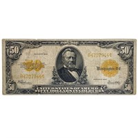 FR. 1200 1922 $50 GRANTGOLD CERT. VF