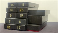 (13) Coin Storage Boxes