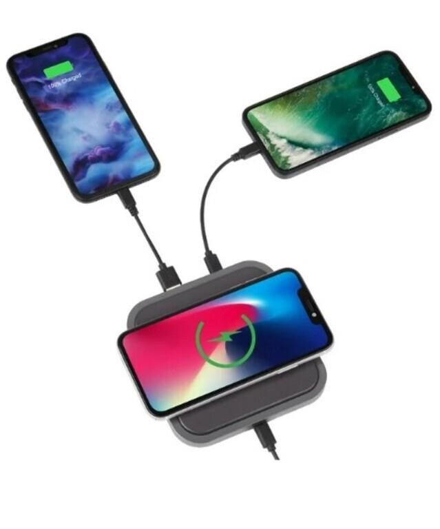 Powerology Vegan Leather Qi Wireless Charger - Cha