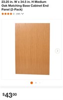 CABINET END PANELS (NEW)