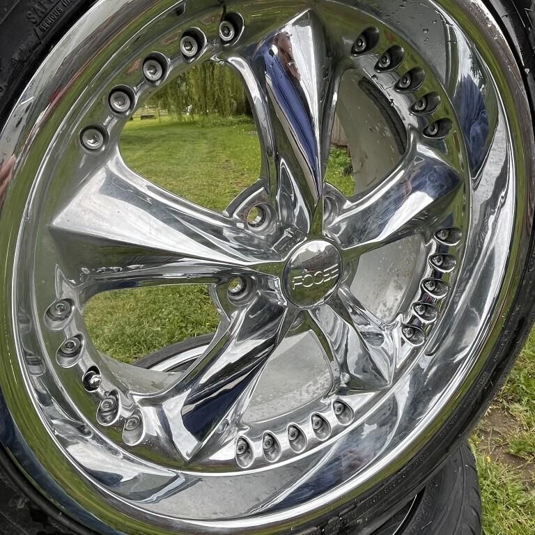 Foose 18 Inch Chrome Nitrous Rims and Tires