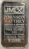 S - 1 TROY OZ .999 FINE SILVER (O)