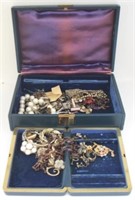 Jewelry Box w/ Assorted Contents