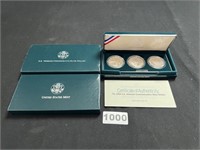 1994 US Veterans 3-Coin Silver $ Proof Set