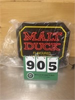 13" X 15" Malt Duck Liquor Illuminated Sign