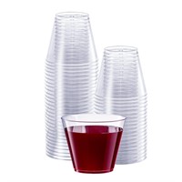Comfy Package Clear Hard Plastic Cups/Tumblers [9