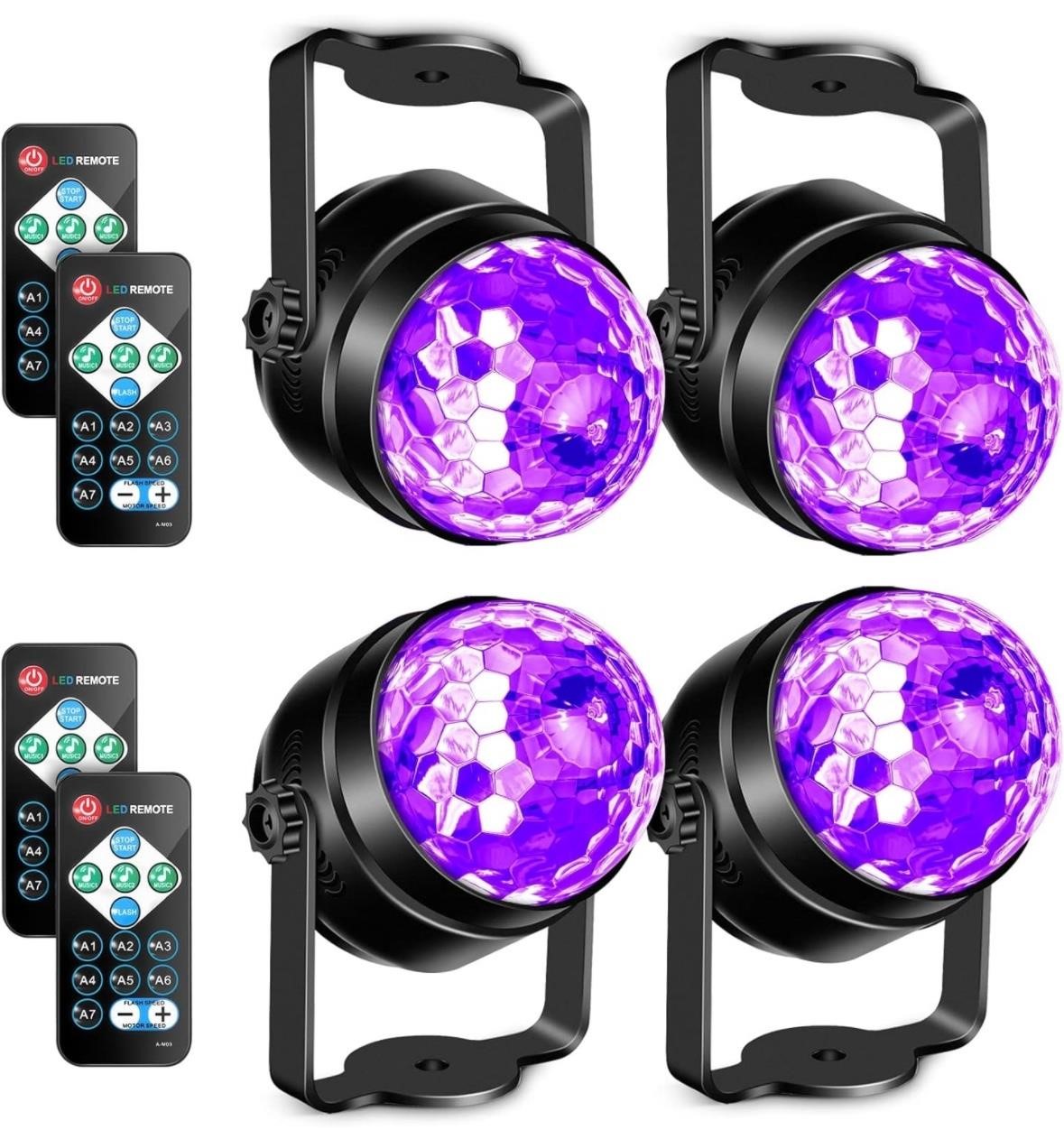 UV Black Lights for Glow Party, 6W( 4 Pack)