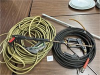 Lot of Pressure Washer Hoses and Wands