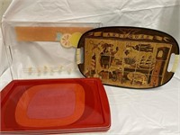 lot of serving trays