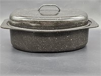 Vintage Graniteware Aluminum Roaster, USA