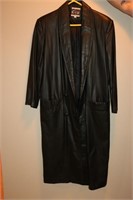 Full Length Leather Coat Small