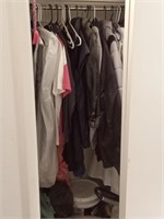 closet of clothes & misc
