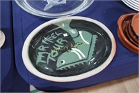 TAR HEEL TOUR STONEWARE GOLF TROPHY PLATTER