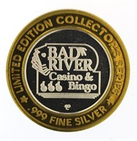 Bad River Casino/Bingo .999 Fine Silver Game Token