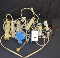 Lot Power Bars, Extension Cords & Adapters
