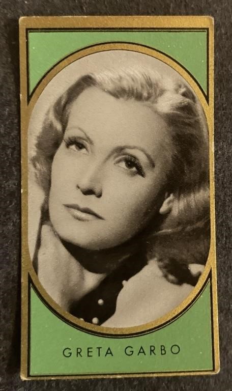 GRETA GARBO: Antique Tobacco Card (1936)