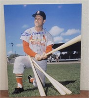 Stan Musial signed 8x10 photo