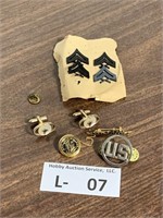 Military Masonic Pins