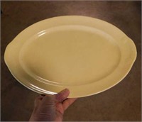 T.S.&T. Lu-Ray pastels oval platter, 13.5" wide -