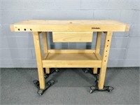 White Gate Solid Wood Work Bench