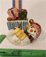Salt&Pepper shaker Fitz & Floyd stacking snowman
