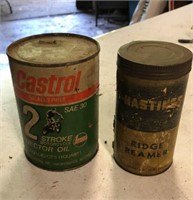 2 Old Cans-Oil etc