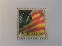 Stamp lapel pin