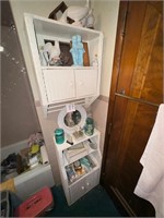 Bathroom cabinet plus all items on the shelves