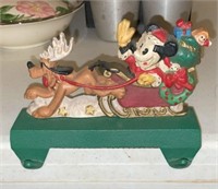 Vintage Disney Mickey Mouse Cast Iron Stocking