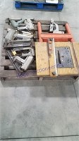 Circular saw w/table, asst air nailers, untested