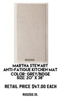 Martha Stewart Anti Fatigue Kitchen Mat x 2