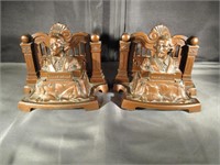 Pair of Shakespeare Brass Book Ends 9991