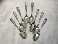Canadian Provinces Plated Spoons (8)