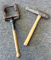 Small Shovel with Cover and Hammer/Mallet