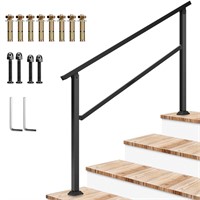 Outdoor Handrail, 4 Step Stair Handrail