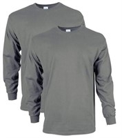 Gildan Mens 2 Pack Ultra Cotton Long Sleeve Shirt