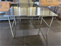 New Stainless Open Front Table 60” x 36” x 36”