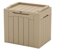 32-Gallons Light Brown Plastic Deck Box